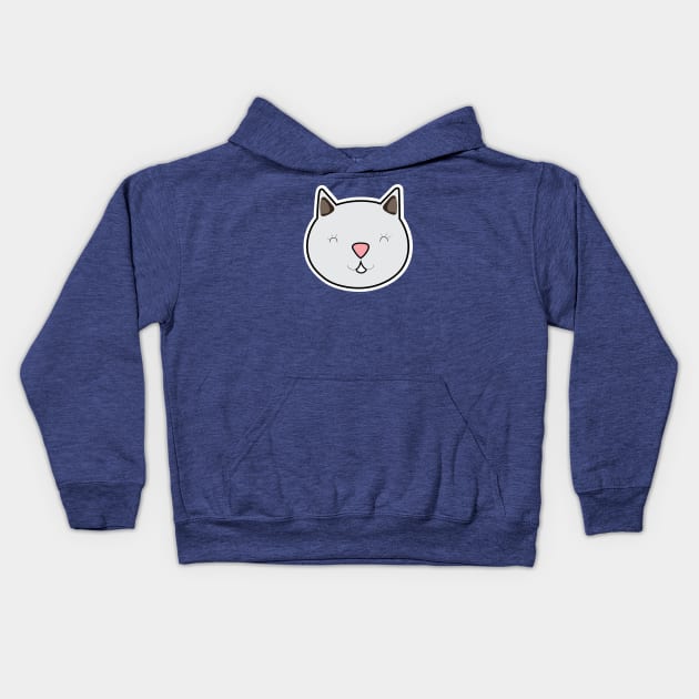 Cat Meow Kids Hoodie by designnas2